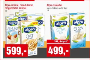 Alpro növényi italok akciója a SPAR hálózatban