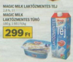 Magic Milk laktózmentes tejtermék akció az Auchan áruházakban