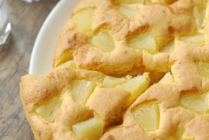 Kókuszos - ananászos-sütemény – tejmentes recept kókusztejszínnel