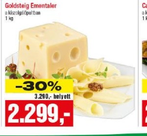 Goldsteig Emmentaler laktózmentes sajt akció