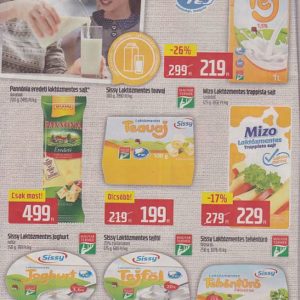 Laktózmentes termékek akciói 2017 június